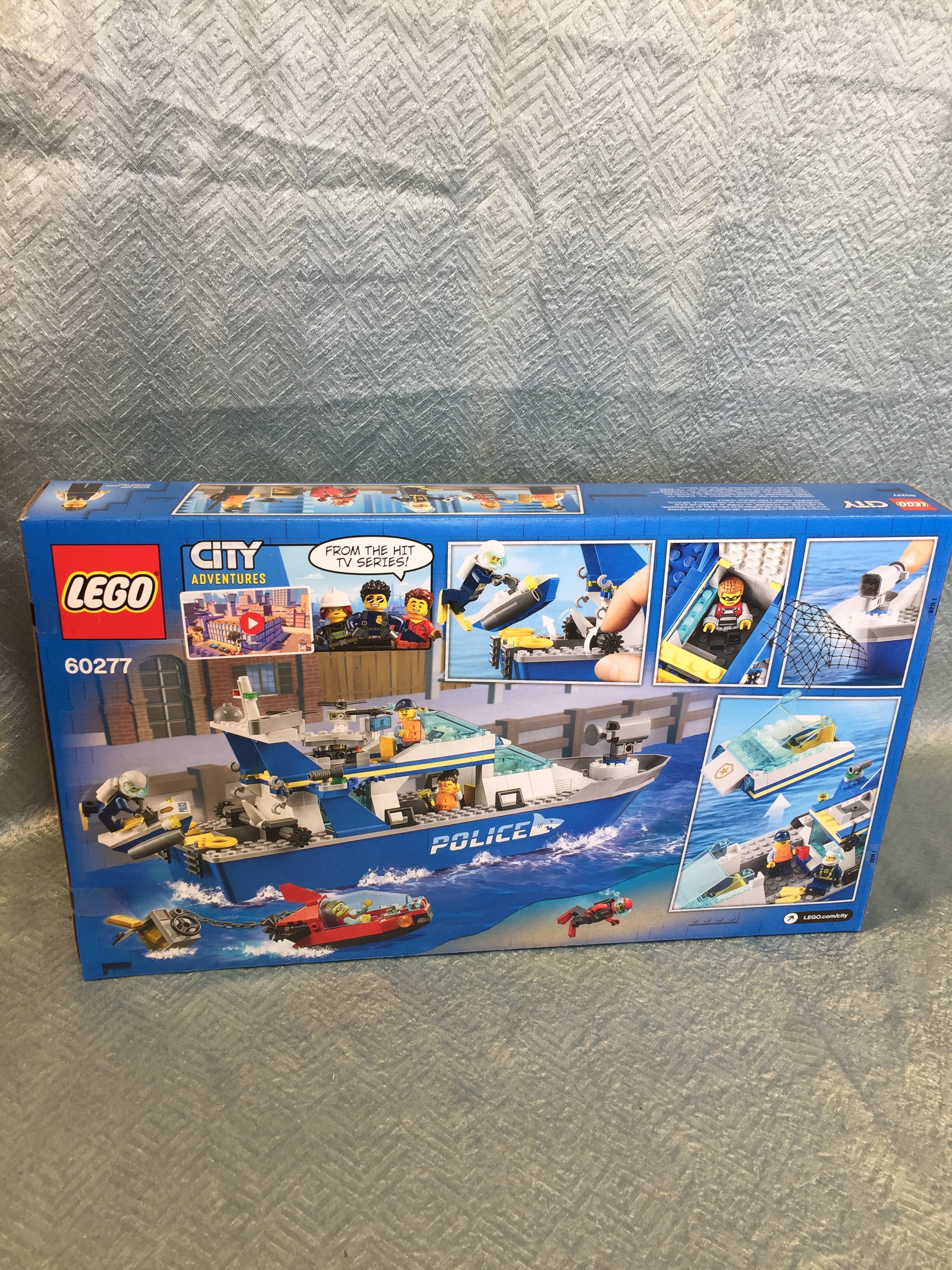 LEGO City Police Patrol Boat 60277 Building Kit; Cool Police Toy (276 Pieces) (7522079604974)